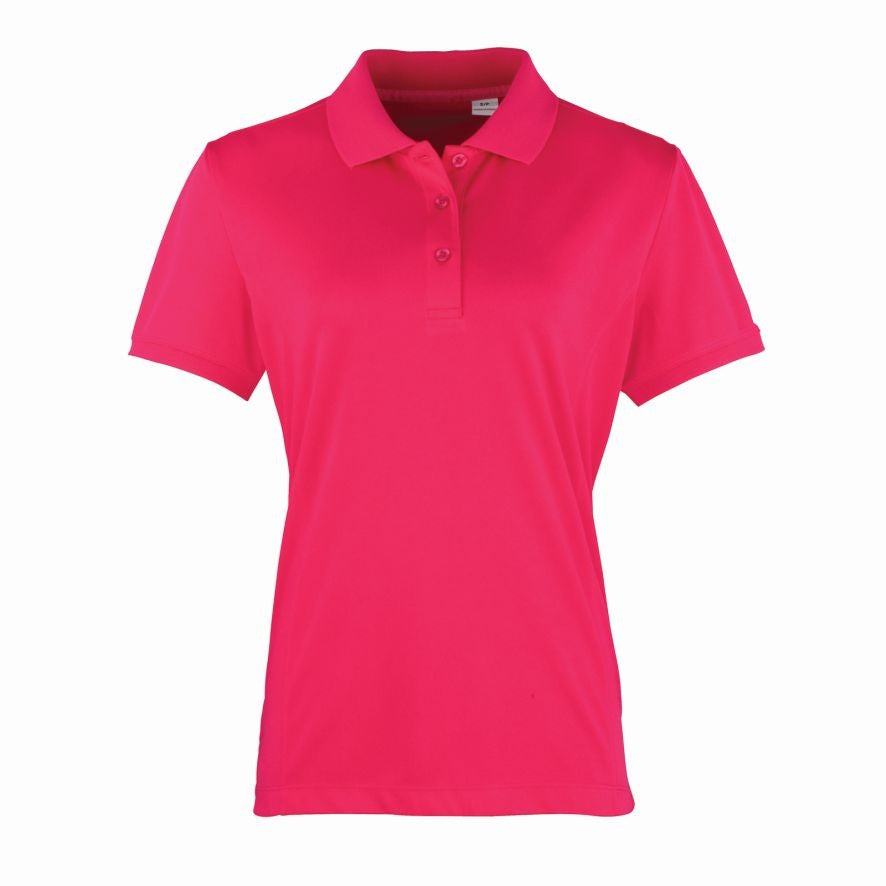 Women's Coolchecker Pique Polo | HOT PINK